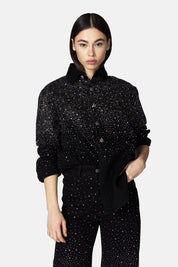 ANSER SHIRT BLACK AND SILVER