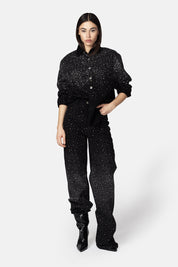 ANSER SHIRT BLACK AND SILVER