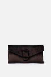 POCHETTE BEID VELVET TESTA DI MORO