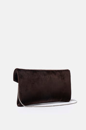 POCHETTE BEID VELVET TESTA DI MORO