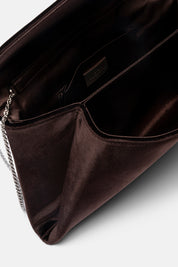 POCHETTE BEID VELVET TESTA DI MORO