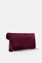 POCHETTE BEID VELVET PRUGNA