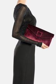 POCHETTE BEID VELVET PRUGNA