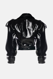 BOMBER BULUT IN VERNICE NERO