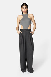 NORMA GRAY LUREX PANTS