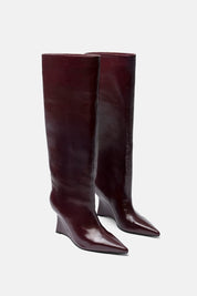 STIVALE ALTO DIADEMA BORDEAUX