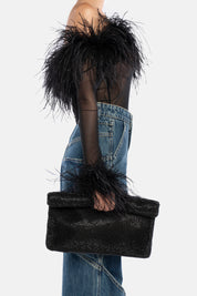 MAXI POCHETTE DUNHAM NERA