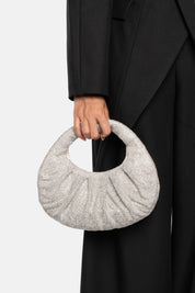 JOAN SILVER HAND BAG