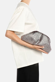 Clutch Mirach Plum and Silver