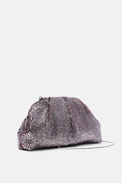 Clutch Mirach Plum and Silver