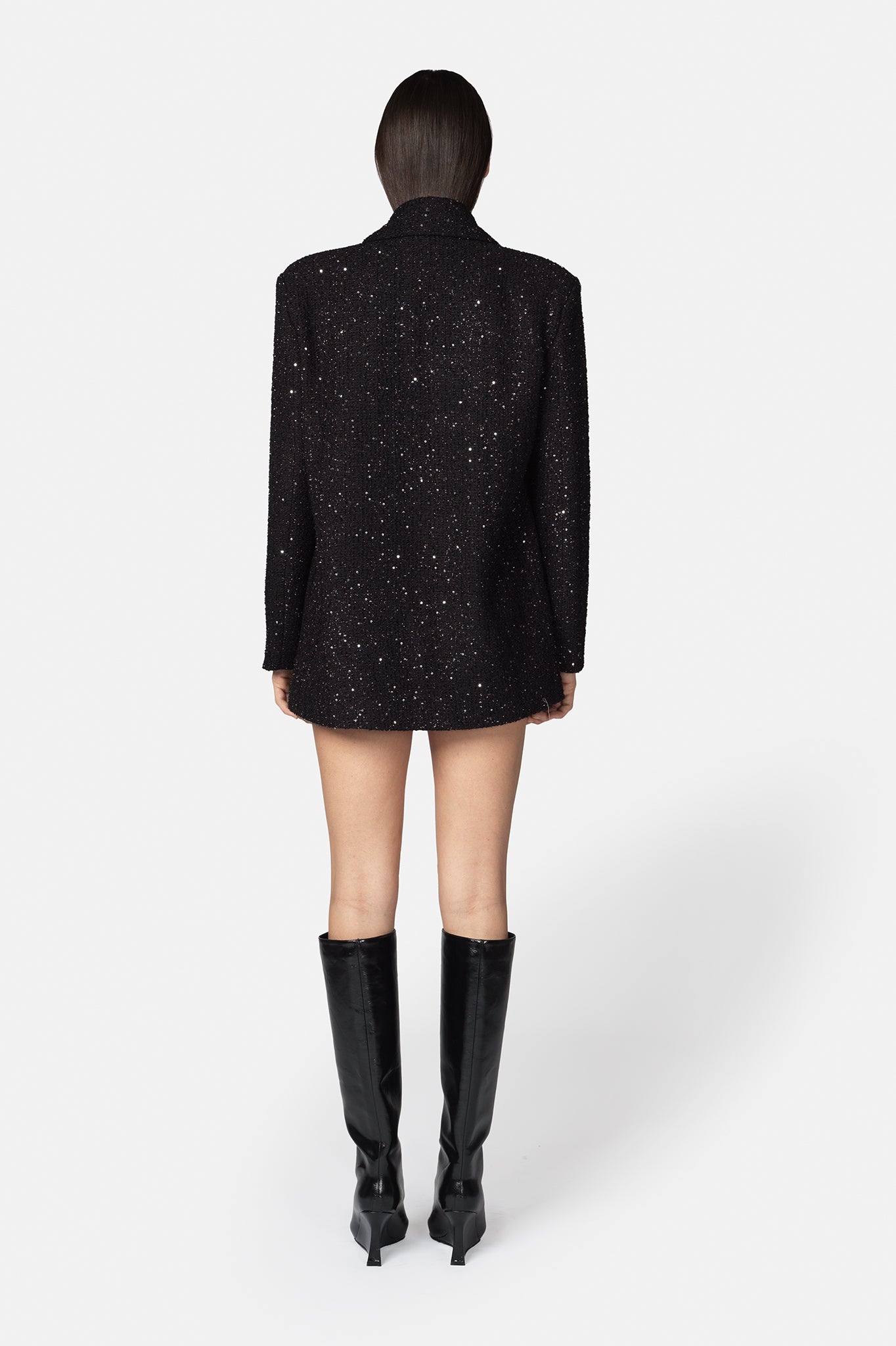 GIACCA ONEM NERA + FLOWER BROOCH