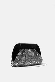 CLUTCH UNICORNIS NERA E ARGENTO