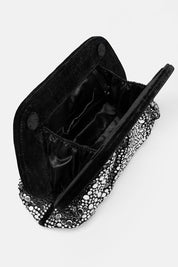 CLUTCH UNICORNIS NERA E ARGENTO