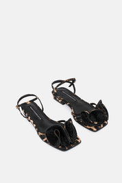 SANDALI VARELA ANIMALIER