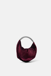 MINI BAG VELVET MERCURY PLUM