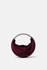 MINI BAG VELVET MERCURY PLUM