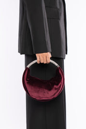 MINI BAG VELVET MERCURY PLUM