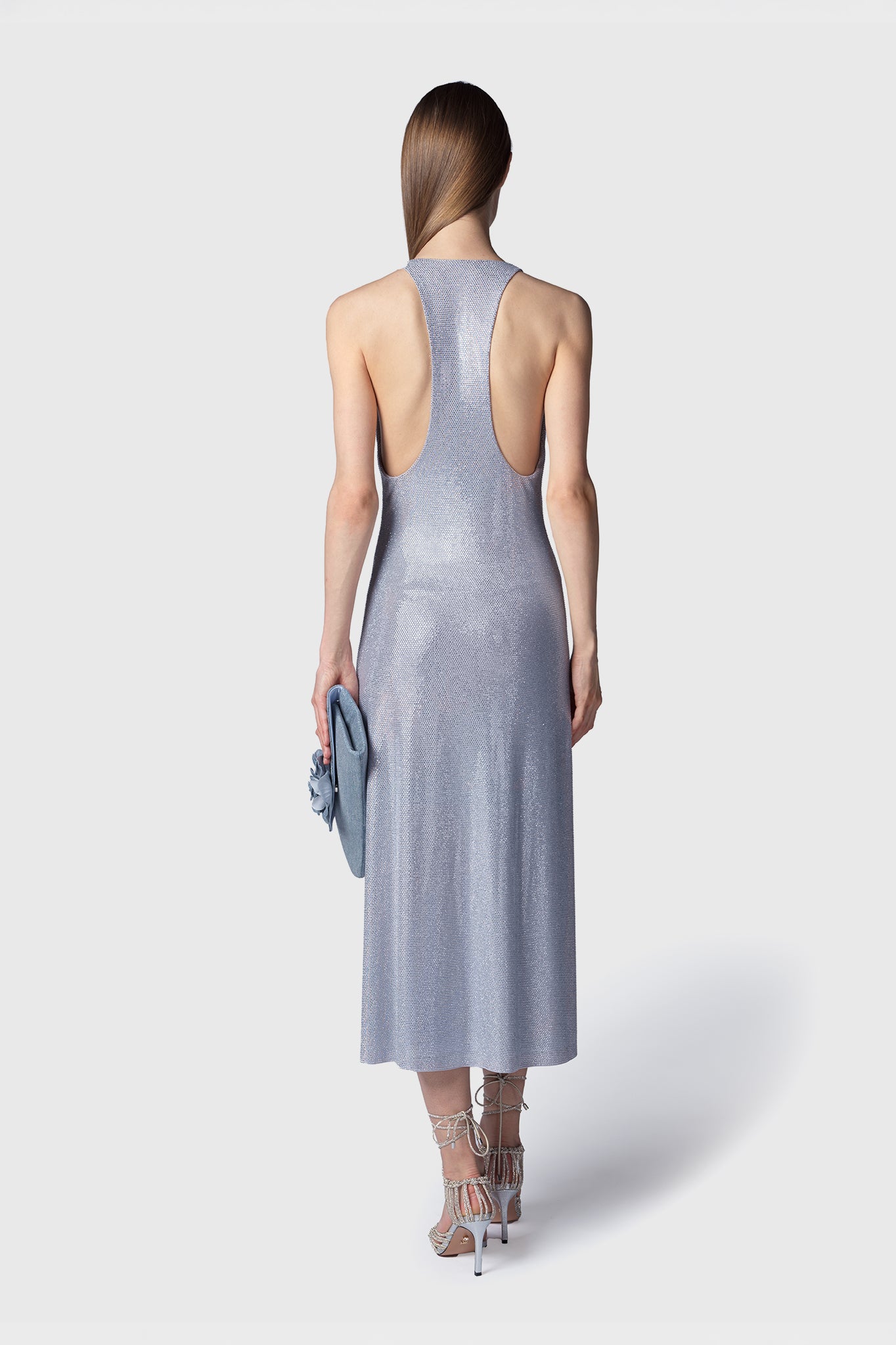 ABITO MIDI CATBA ARGENTO ARGENTO