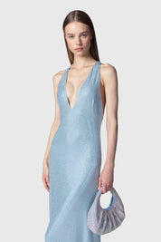 ABITO MIDI CATBA POLVERE ARGENTO