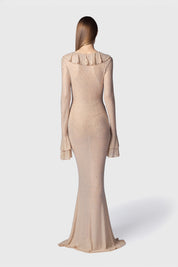 ABITO LUNGO COVE NUDE-CRYSTAL